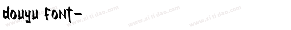 douyu font字体转换